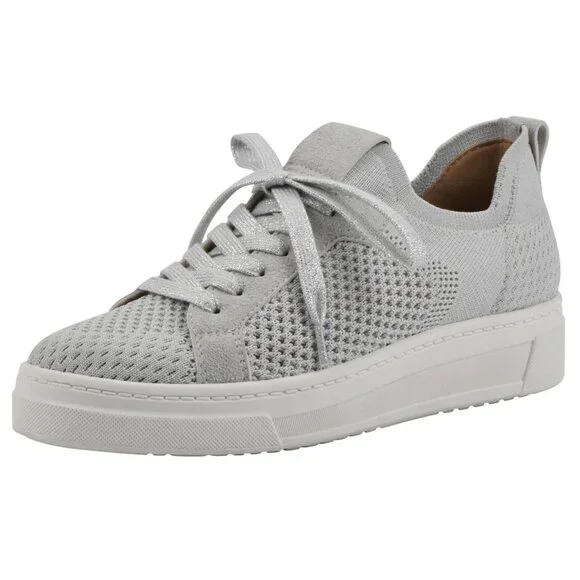 White Mountain Womens Uncut Knit Lace-Up Sneaker W36720 Light Gray 9M - Picture 8 of 14
